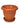 Basic Plastic Round Pot with saucer -12 Inch-Brown